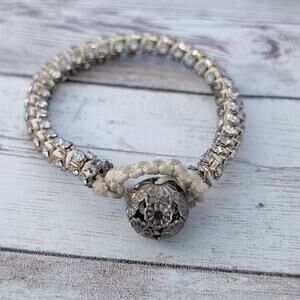 Unusual Chunky Ball & Loop Bracelet - Fair Condition